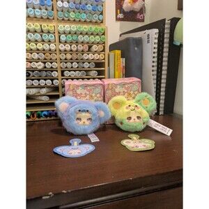 Liila’s Garden Tea Party Mini Plush Pendant (Blueberry Koala & Green Mouse)